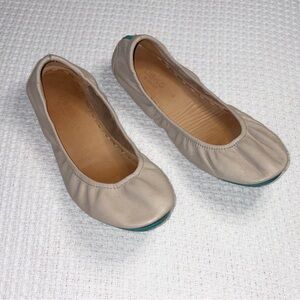 Tieks Beige Women's Leather Flexible Gavrieli Ballet Flats Comfort Size 9